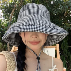 Mũ bucket họa tiết caro